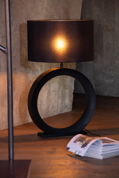 Tafellamp Lamp Rond Aluminium Zwart J-Line