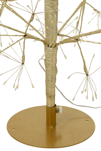 Boom Led Warm Witte Lichten Ijzer Goudkleurig Large H180cm j-Line