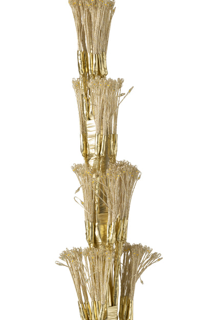 Boom Led Warm Witte Lichten Ijzer Goudkleurig Extra Large H240cm J-Line