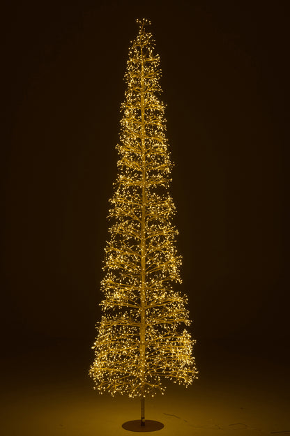 Boom Led Warm Witte Lichten Ijzer Goudkleurig Extra Large H240cm J-Line