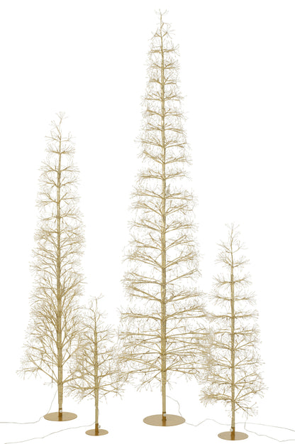 Boom Led Warm Witte Lichten Ijzer Goudkleurig Extra Large H240cm J-Line