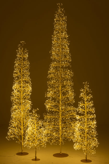 Boom Led Warm Witte Lichten Ijzer Goudkleurig Extra Large H240cm J-Line