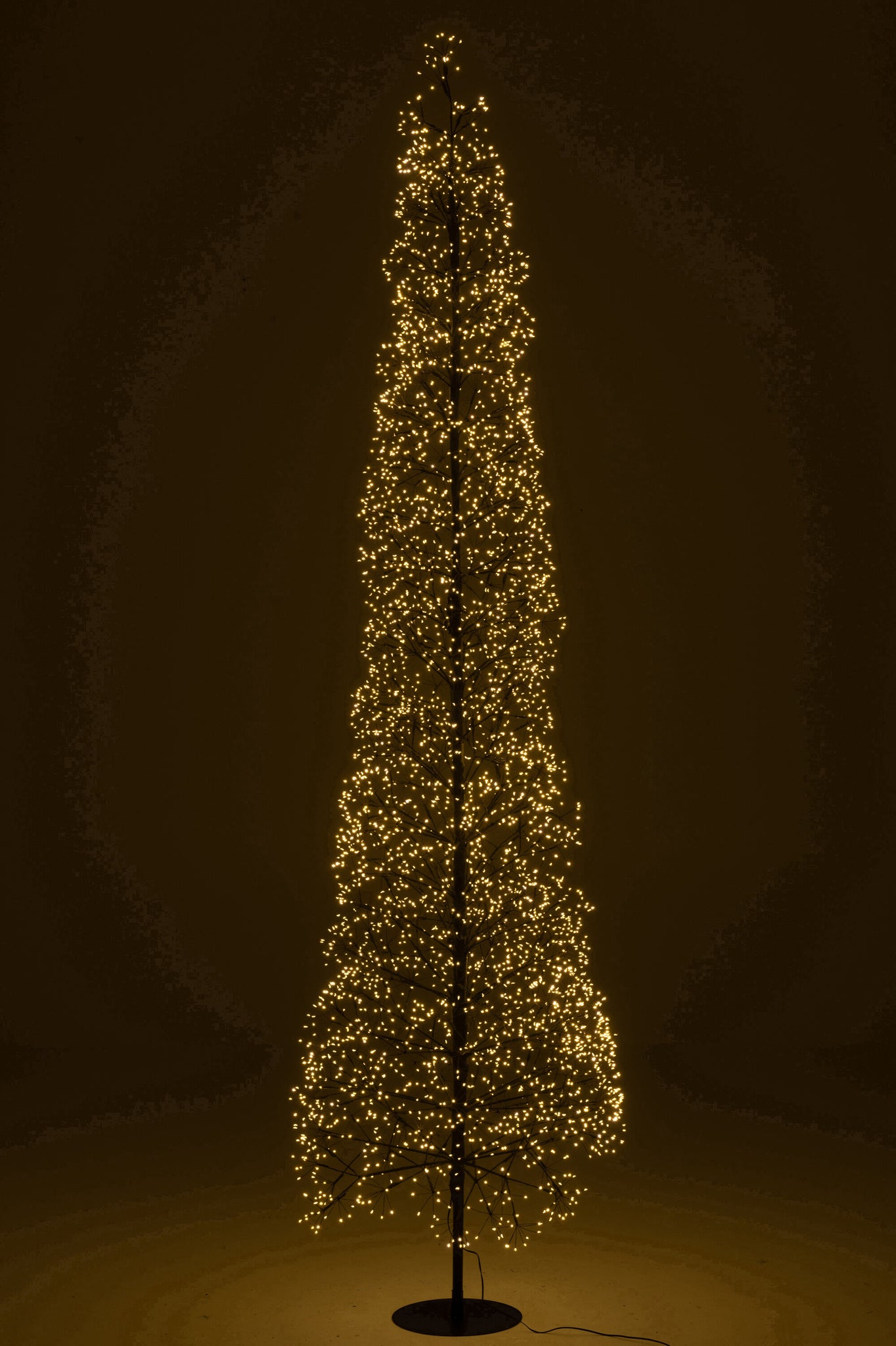 Boom Led Warm Witte Lichten Ijzer Zwart Extra Large H240cm j-Line