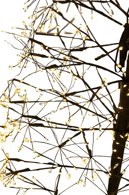 Boom Led Warm Witte Lichten Ijzer Zwart Extra Large H240cm j-Line