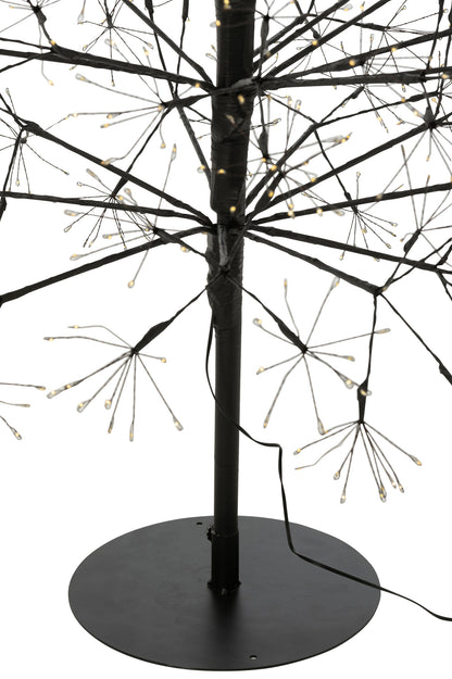 Boom Led Warm Witte Lichten Ijzer Zwart Extra Large H240cm j-Line