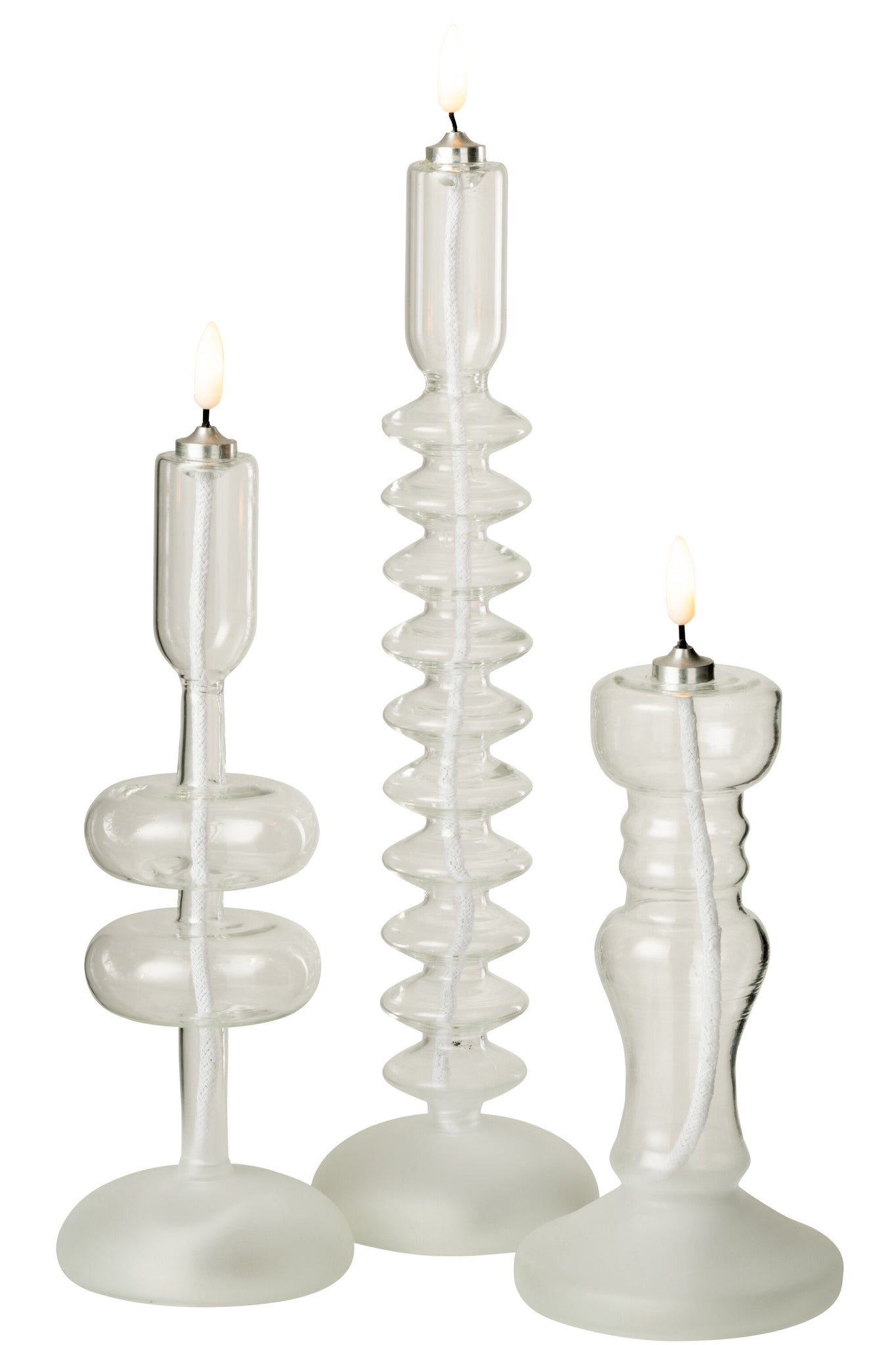 Led Kaars Glas Transparant J-Line