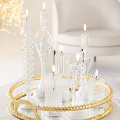 Led Kaars Glas Transparant J-Line