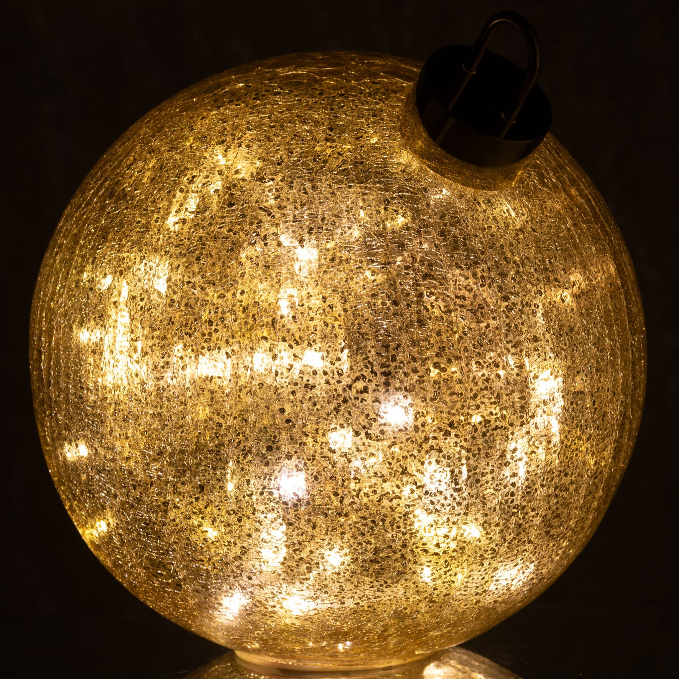 Kerstbal Led Glas Goudkleurig Large J-Line