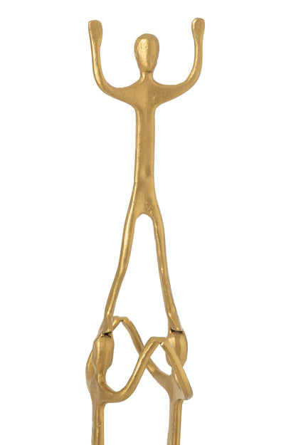 Figuur Tower Aluminium Goud  H147cm J-Line