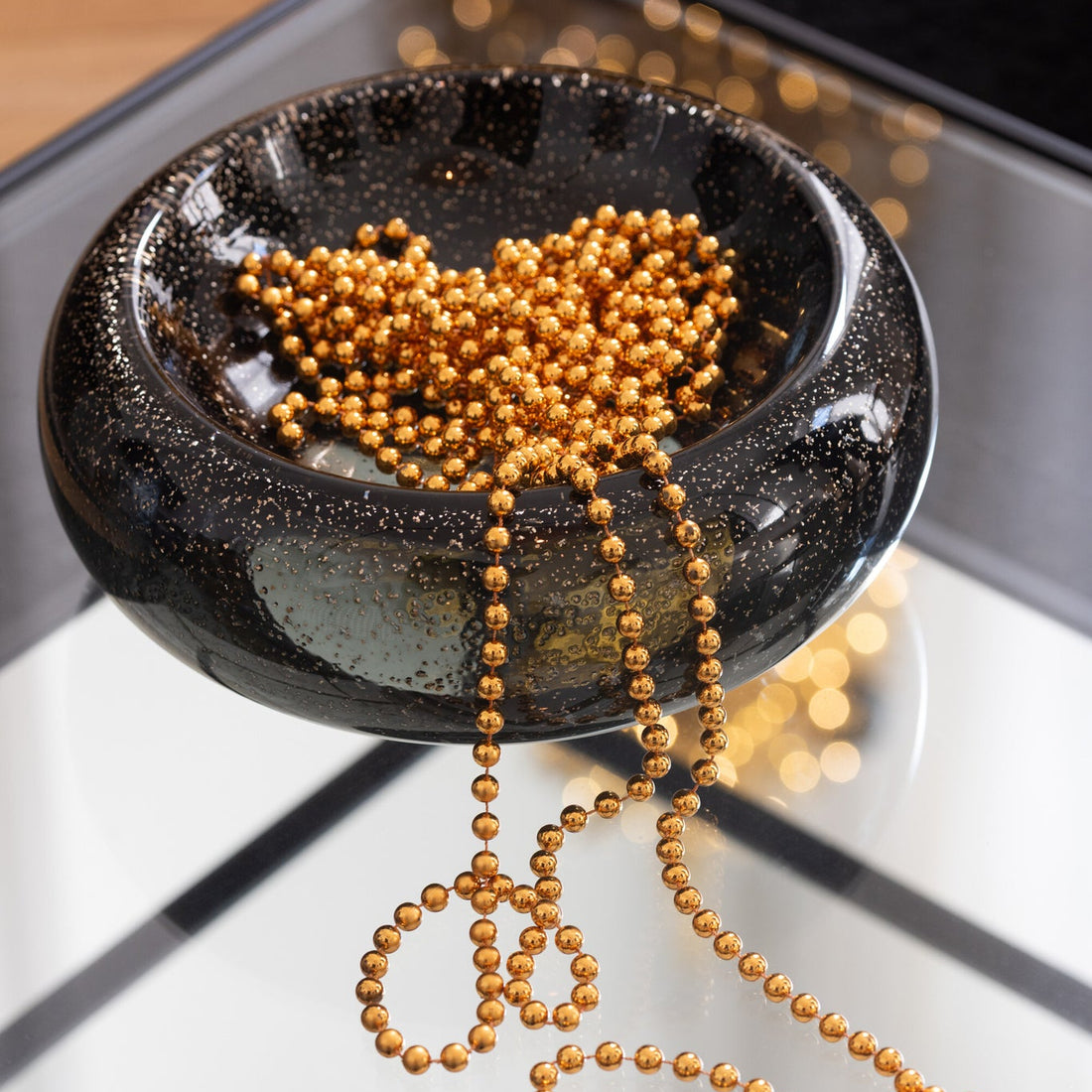 Sierschaal Carol Glas Zwart Small J-Line