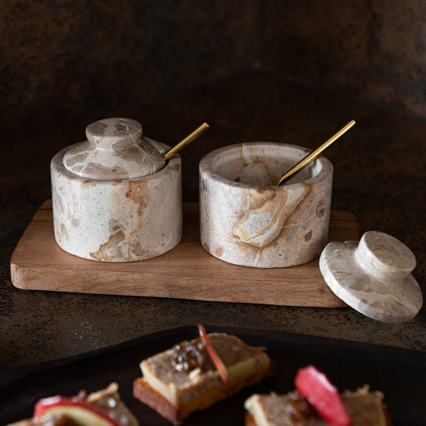 Kruidenset Marmer Naturel/Beige J-Line