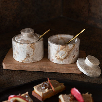 Kruidenset Marmer Naturel/Beige J-Line