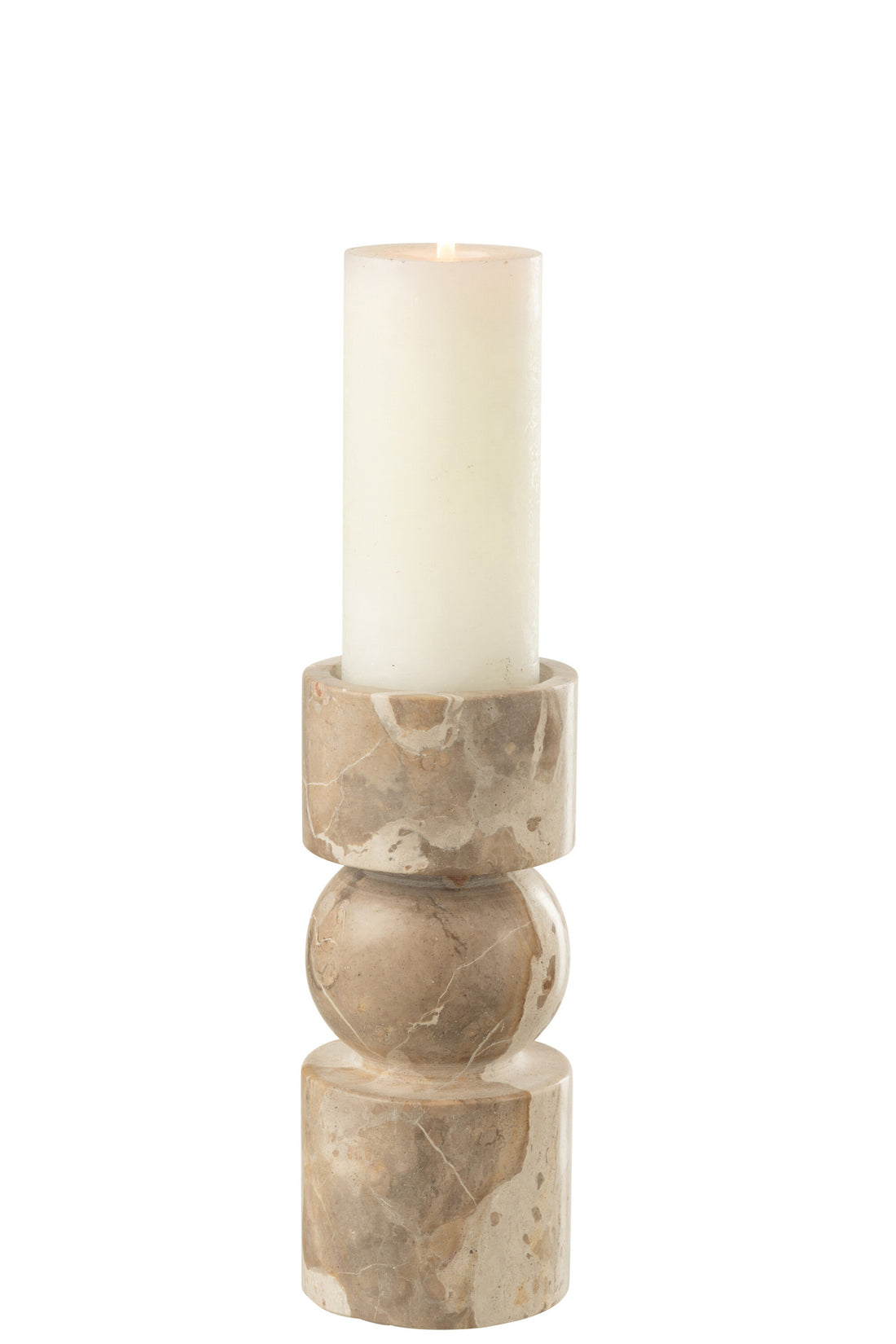 Kaarshouder Marmer Beige Small J-Line