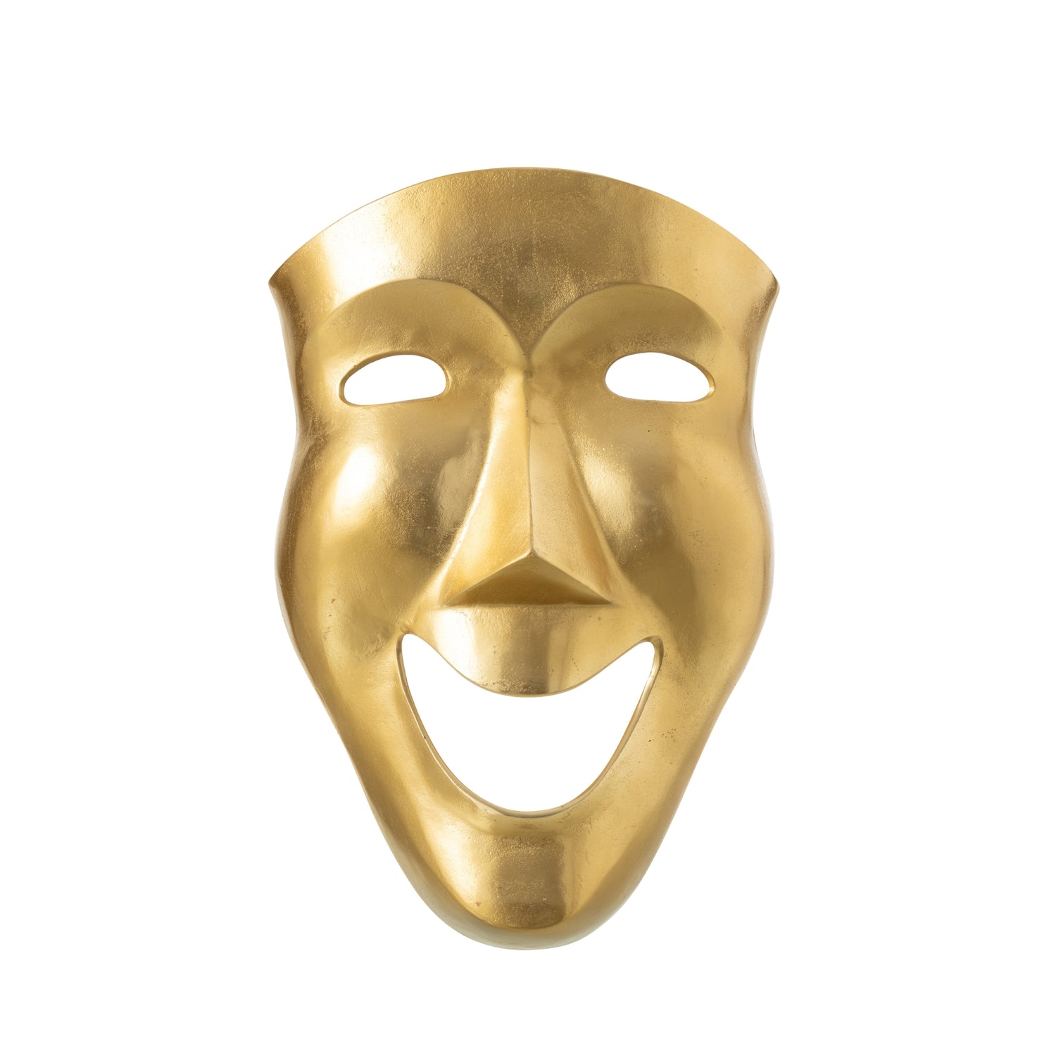 Wanddecoratie Abstract Masker Aluminium Goud Large J-Line