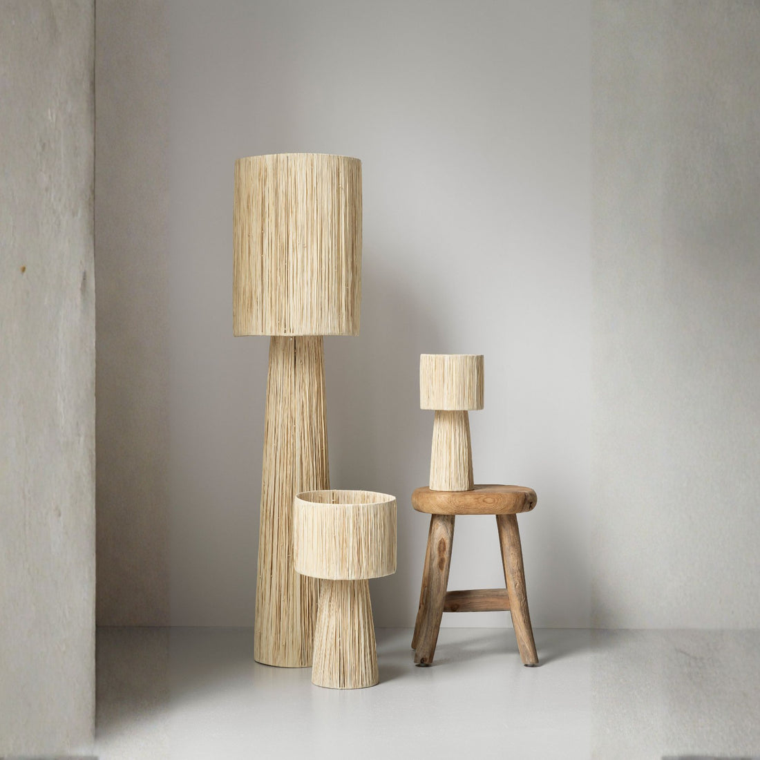 Vloerlamp Marbella Palmblad Naturel MUST Living