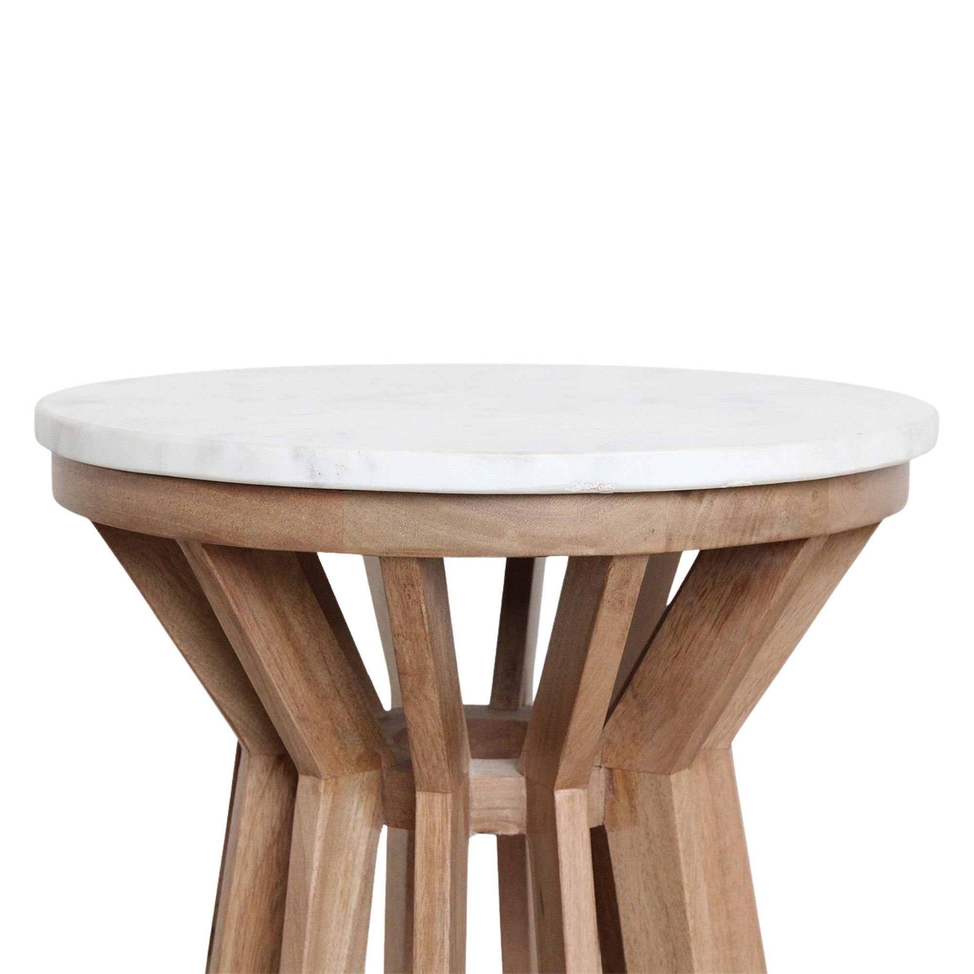 Sarawak Bijzettafel Marmer Wit Raw Materials