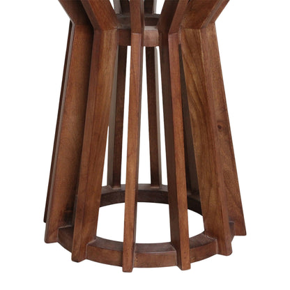 Sabah Bijzettafel Marmer Zwart – 40x40x50 cm Raw Materials