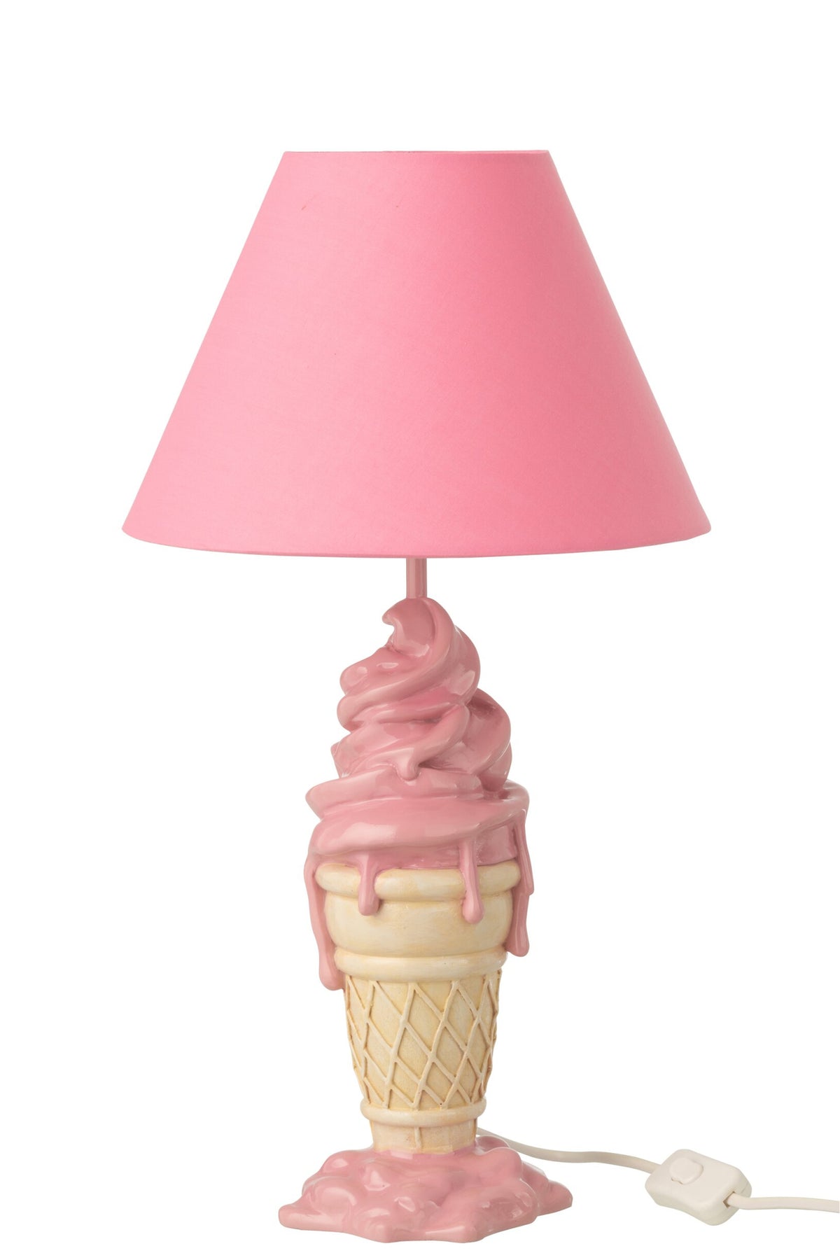 Lamp Ijsje Polyresin Roze/Beige J-Line