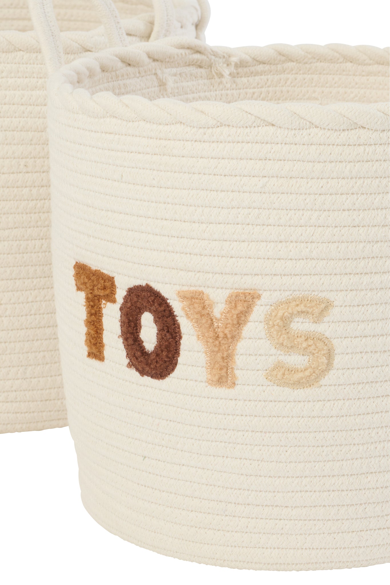 Set Van 3 Mand Kinderen Katoen Wit/Bruin J-Line