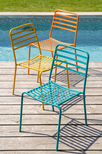 Tuinstoel Dedi Turquoise Metaal J-Line