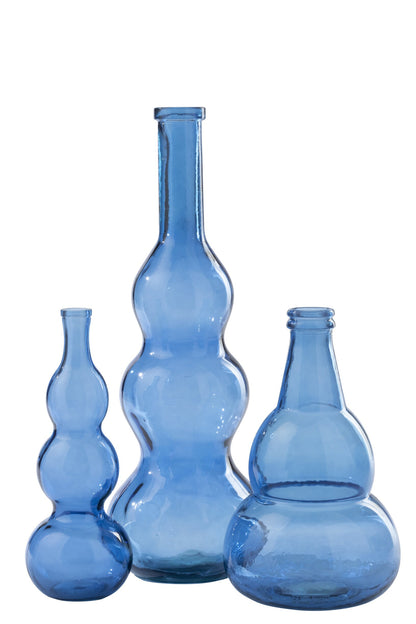 Vloervaas Glas Blauw J-Line