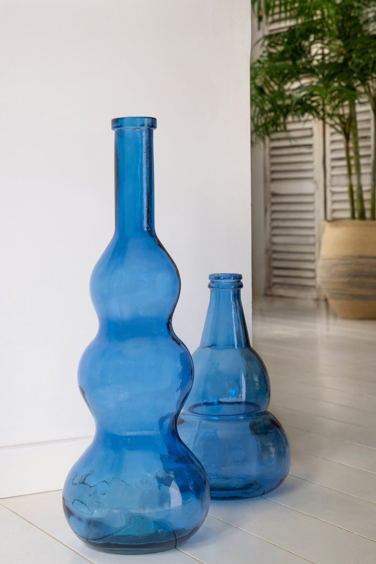 Vloervaas Glas Blauw J-Line