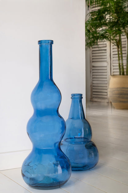 Vloervaas Glas Blauw J-Line