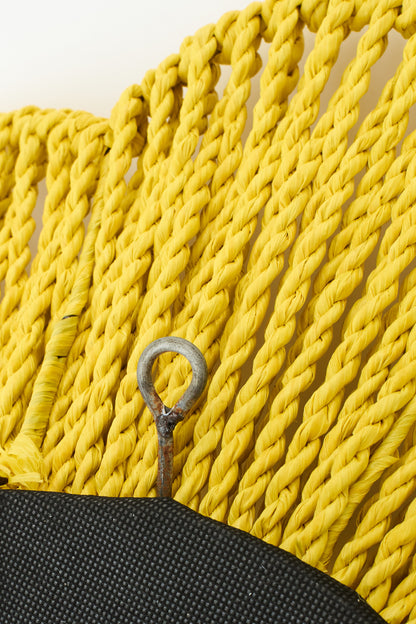 Wandspiegel Raffia Geel J-Line