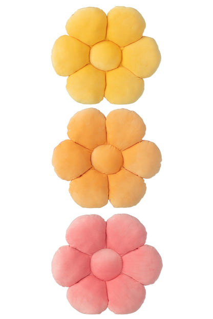 Bloem Polyester Roze/Oranje Assortiment Van 3 J-Line