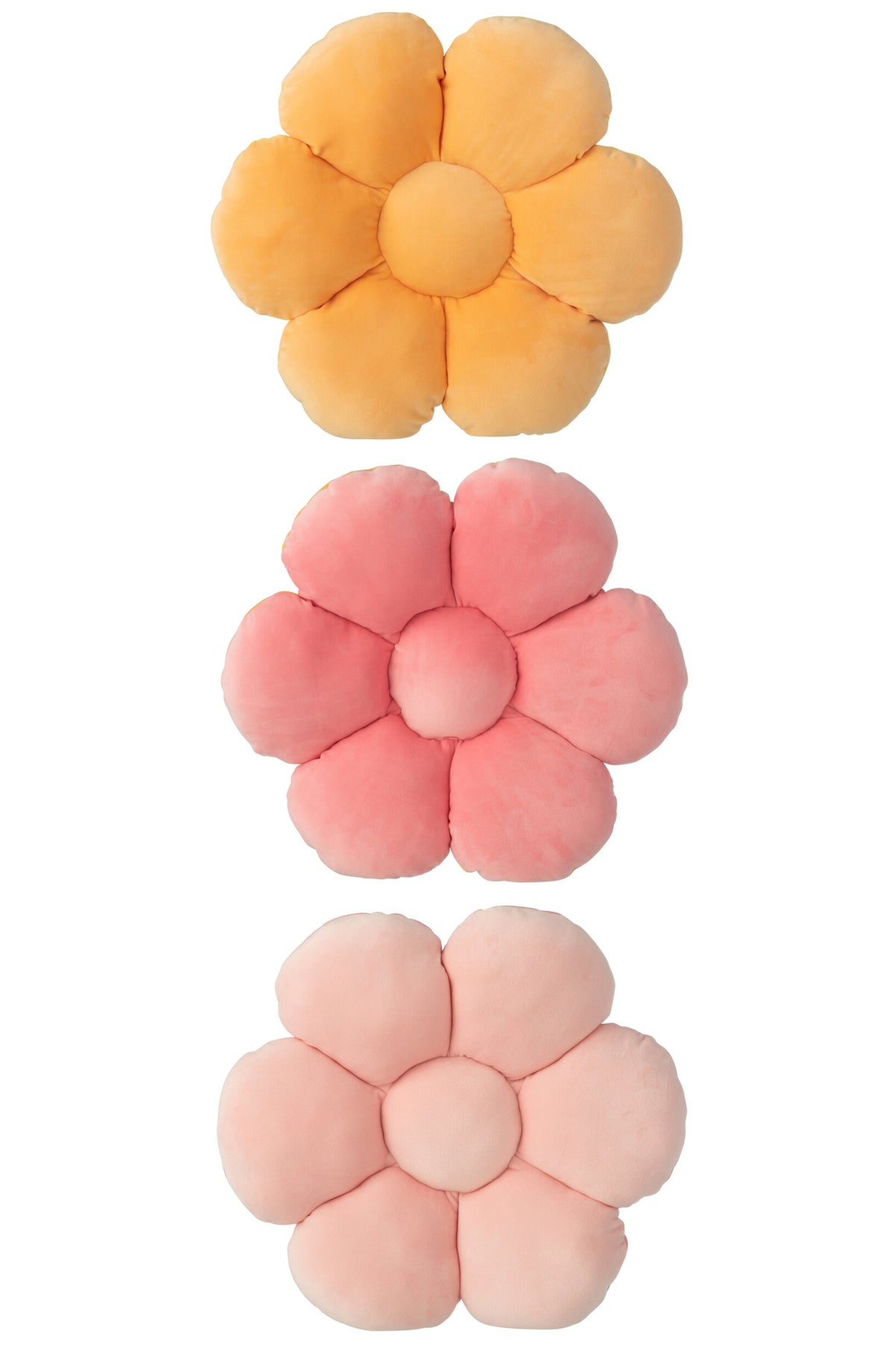 Bloem Polyester Roze/Oranje Assortiment Van 3 J-Line