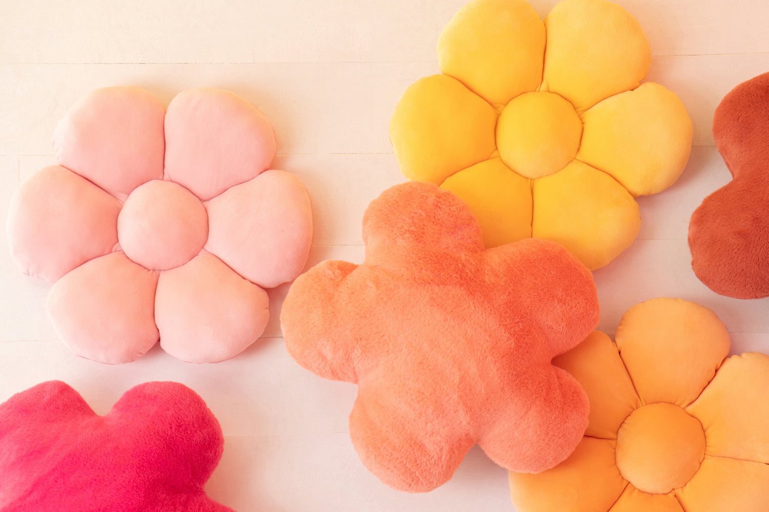 Bloem Polyester Roze/Oranje Assortiment Van 3 J-Line