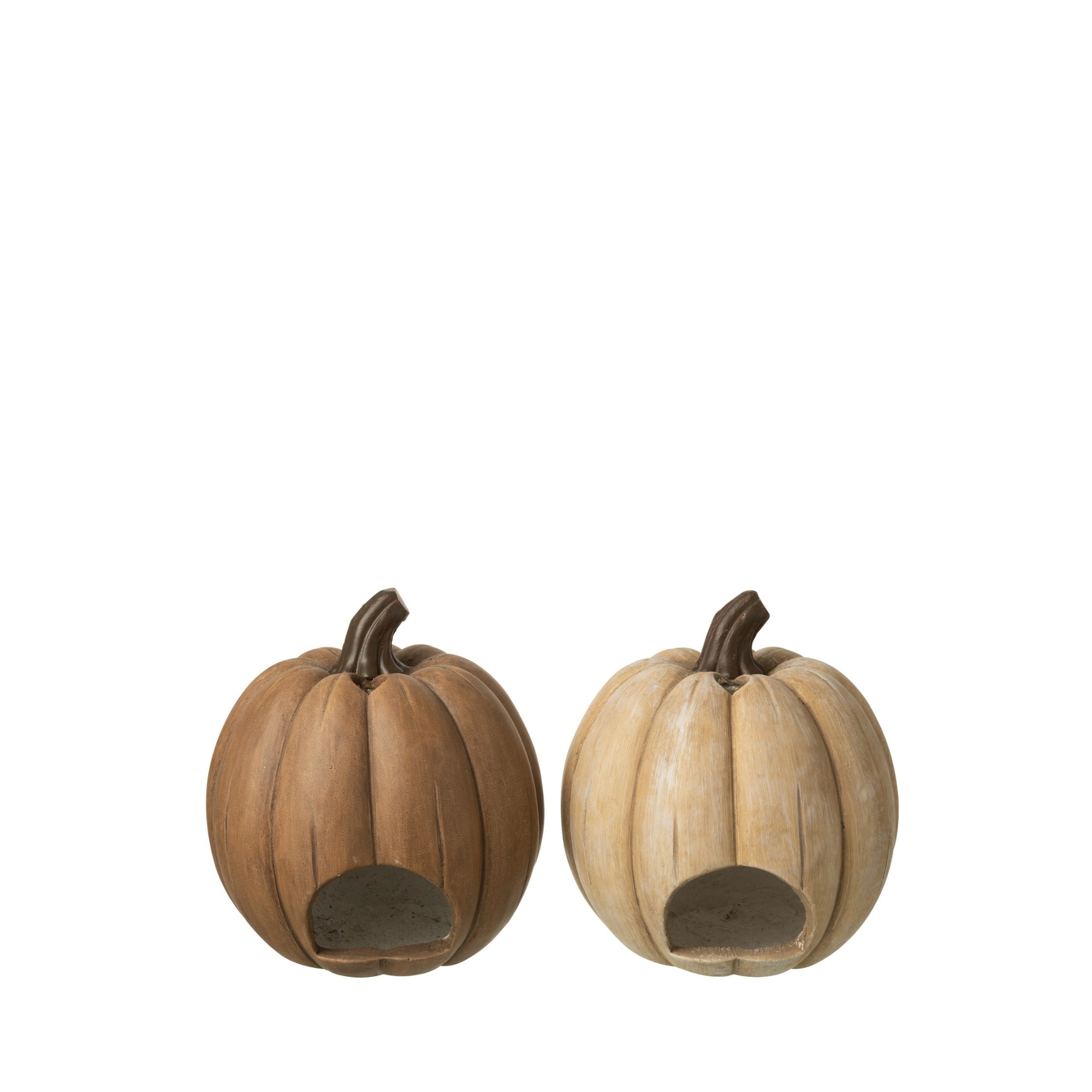 Pompoen Kaarshouder Halloween XL Set van 2 J-Line