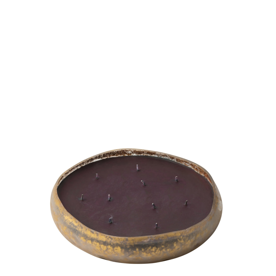 Geurkaars M-Chic Glas Goud/Zwart Large-40u J-Line