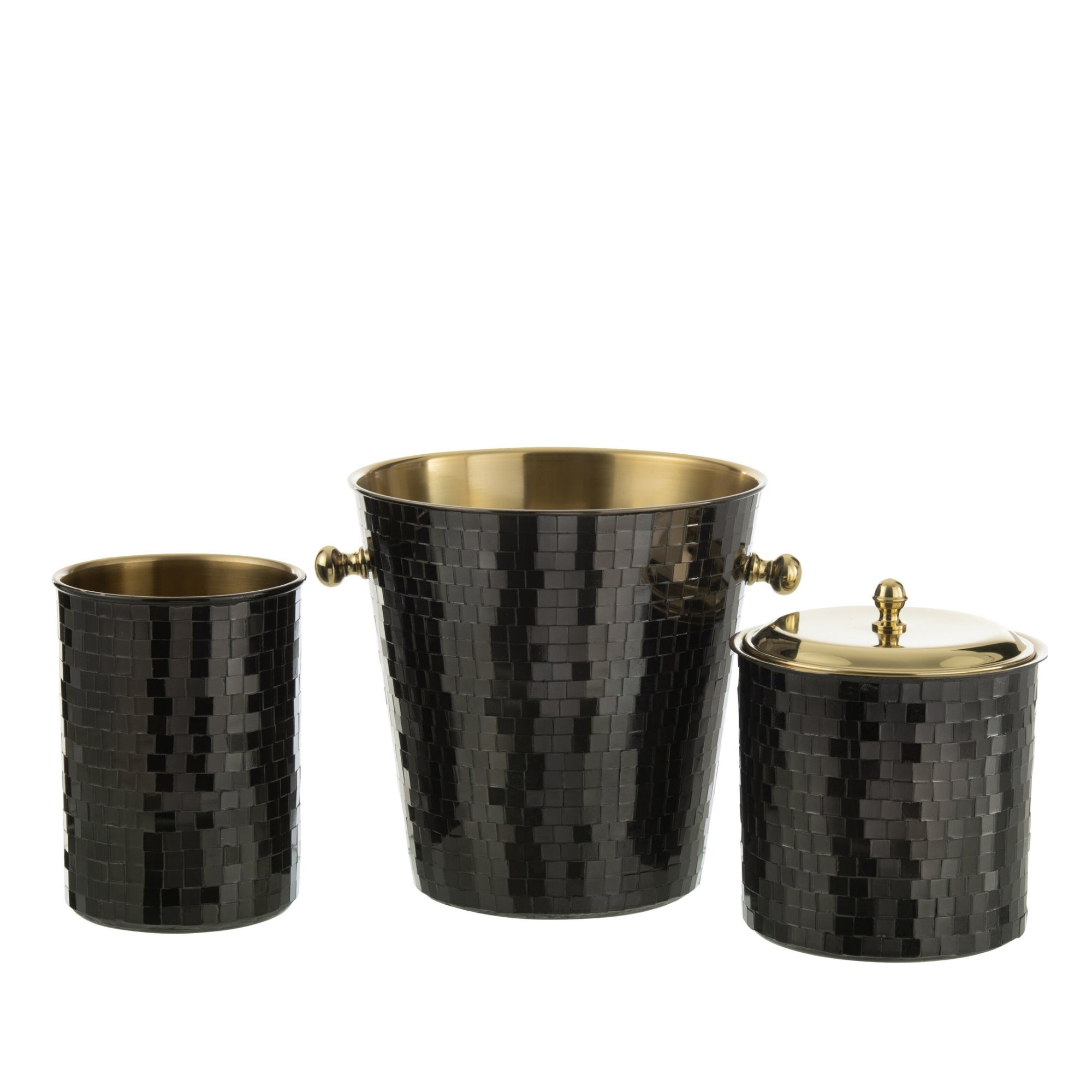 IJsemmer Mozaïek Roestvrij Staal Zwart J-Line