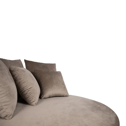 Fayen Fauteuil - Ø121x68cm - Velvet - Zand PTMD