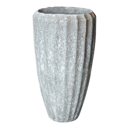 Witte Keramiek Bloempot Olver Small Ø48x90cm PTMD