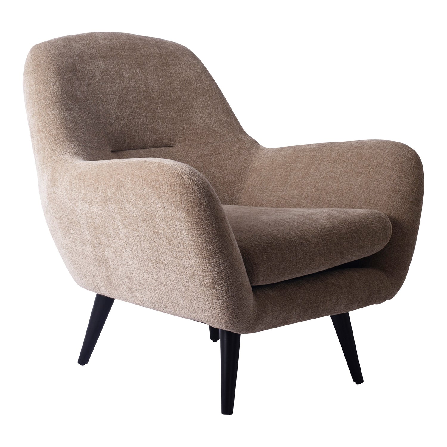 Fauteuil Donny Cream fauteuil black wooden legs PTMD
