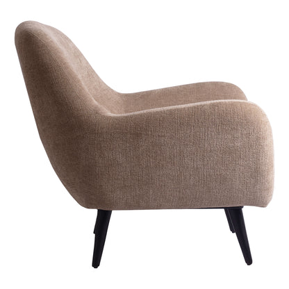 Fauteuil Donny Cream fauteuil black wooden legs PTMD