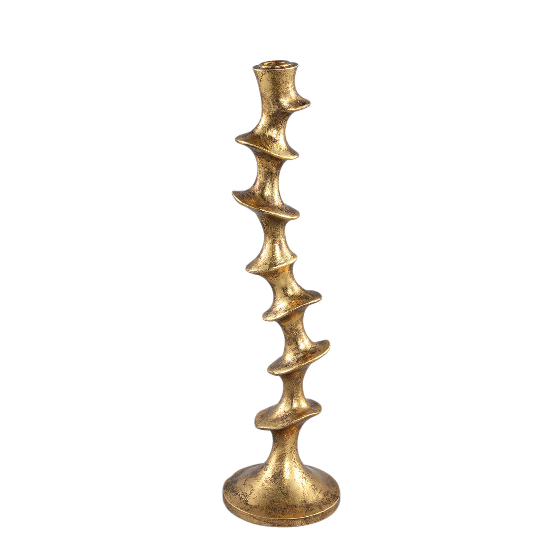Movy Gold poly candle holder L PTMD