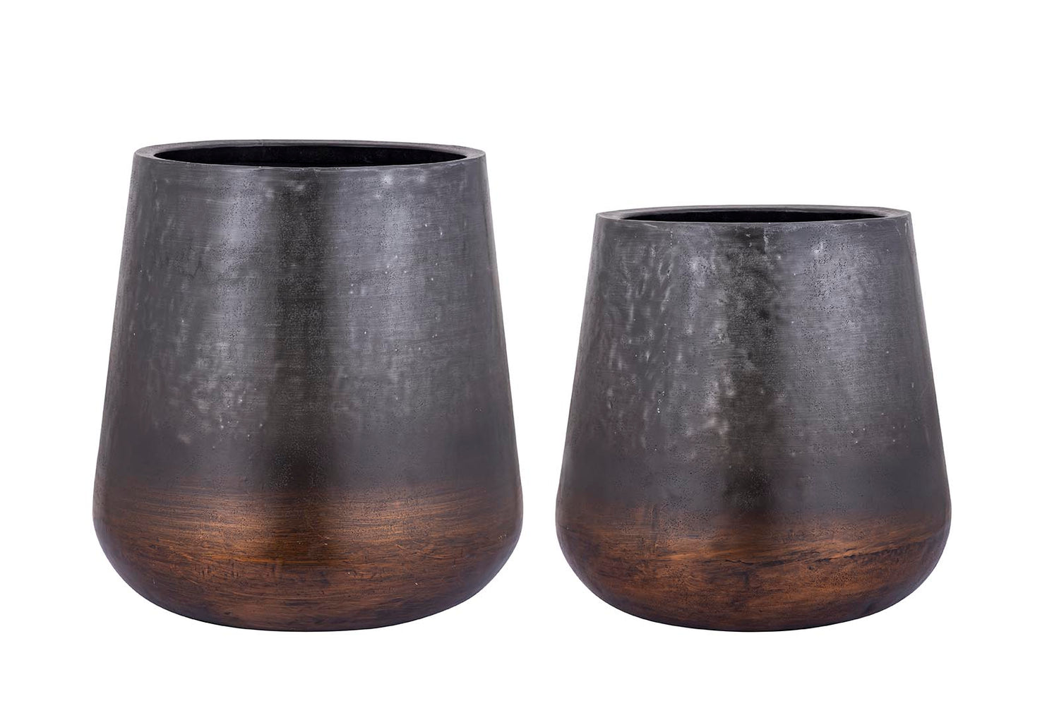 Nouska Black Aluminum Pot With Copper Bottom S PTMD