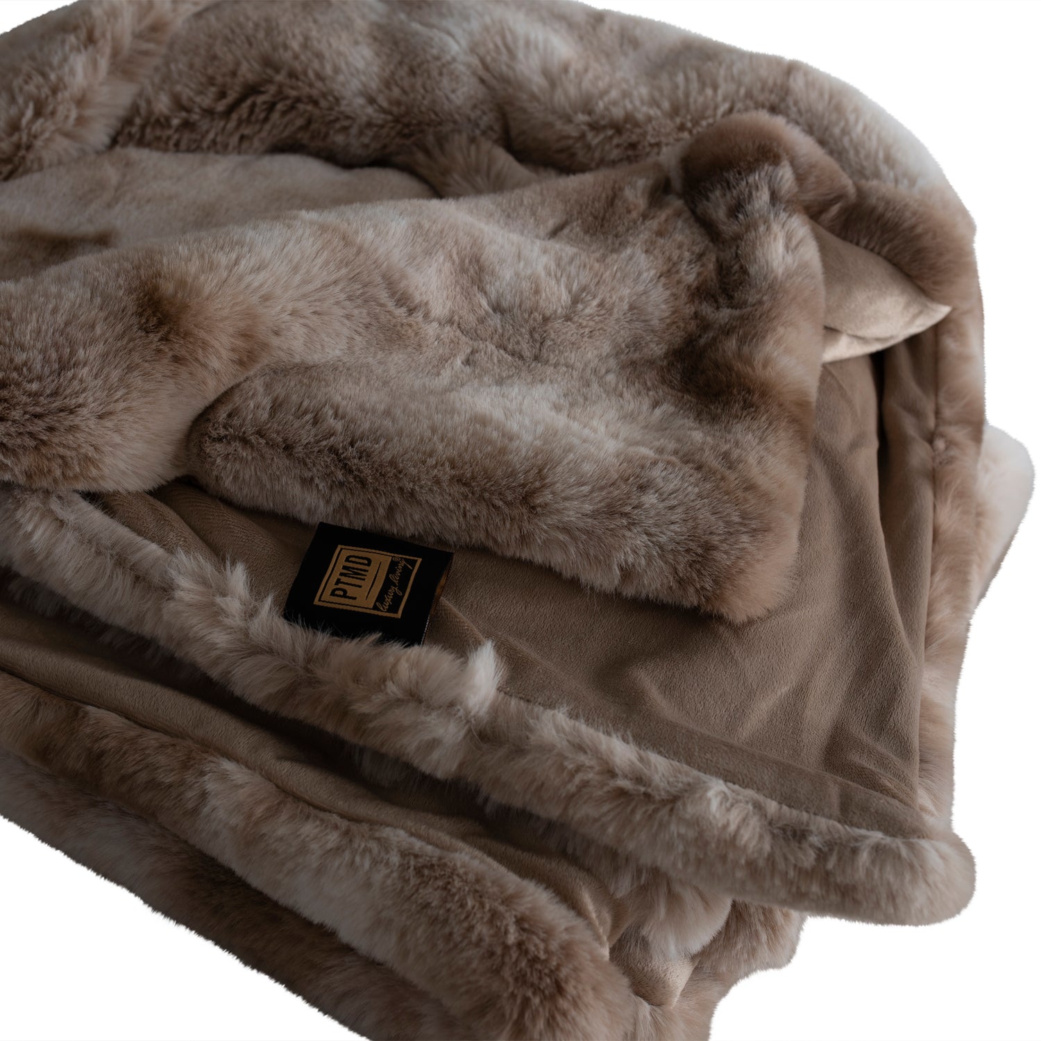 Linde Plaid Beige Fluweel 150x200cm PTMD