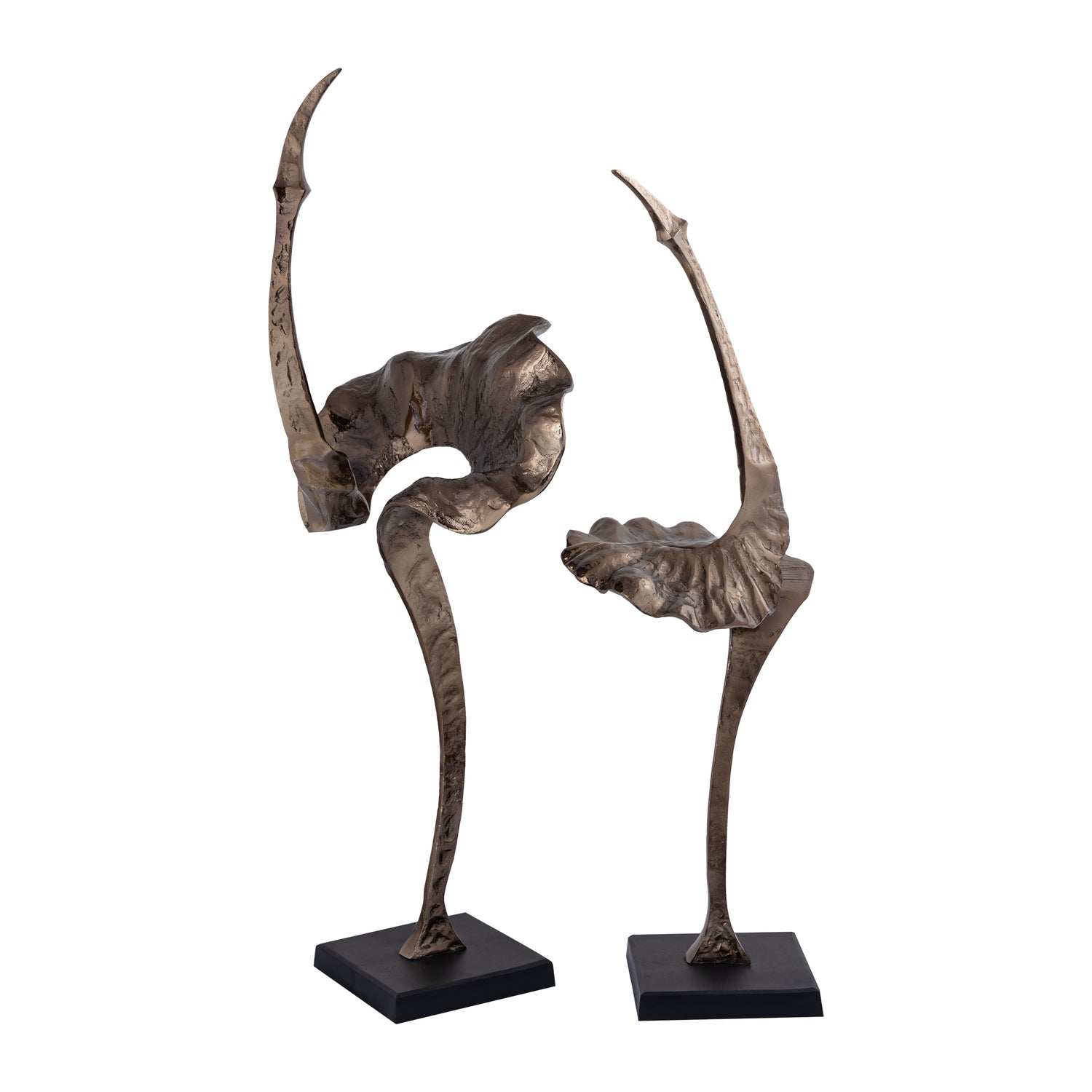 Artistiek Yobie Messing Extreme Standbeeld PTMD Set van 2