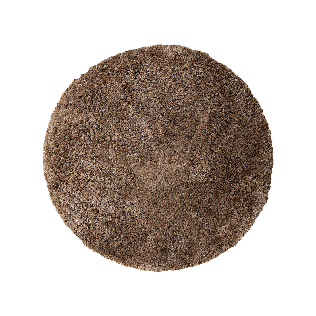 Jups Bruin Handgeweven Vloerkleed Rond - 160 x 160 cm PTMD