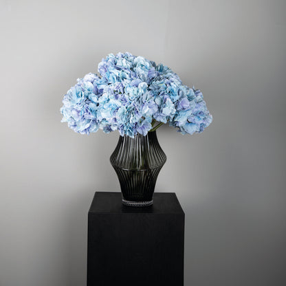 Kunstbloem Hortensia - 16x28x54 cm - Kunststof Blauw PTMD
