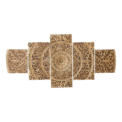 Wandpaneel Sharlene - 180x90cm - MDF - Goud PTMD
