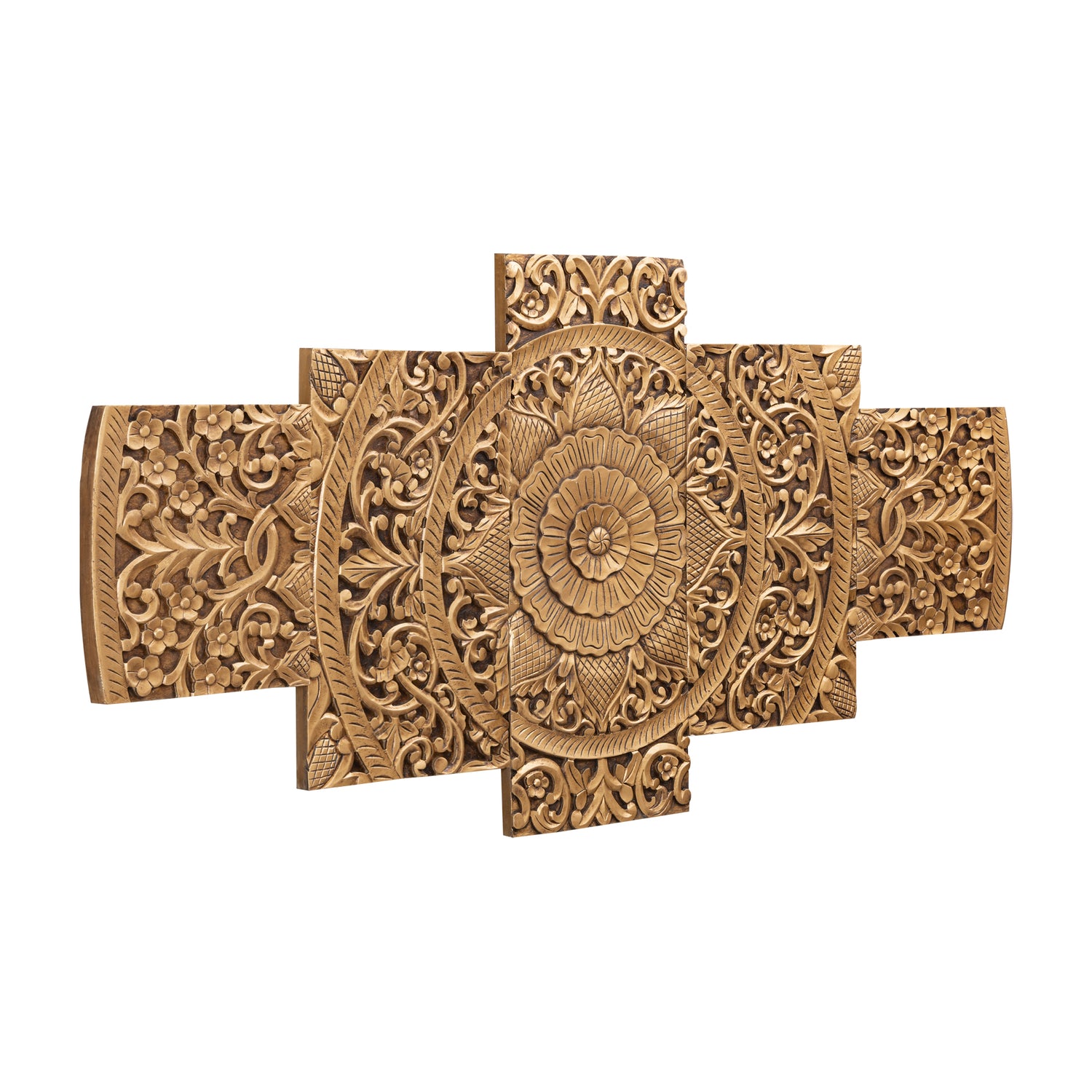 Wandpaneel Sharlene - 180x90cm - MDF - Goud PTMD