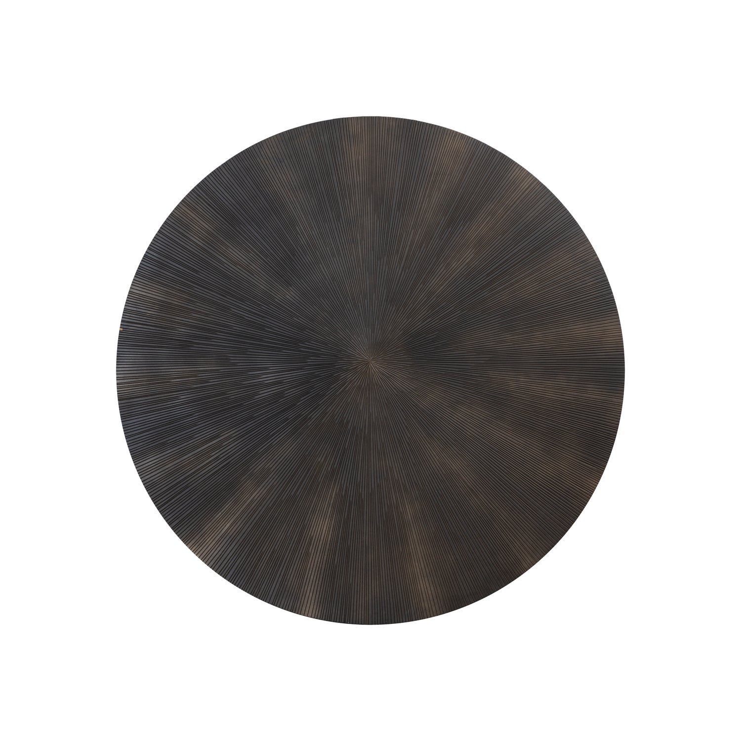 Zapp Rond Wandpaneel Zwart MDF met Goud PTMD