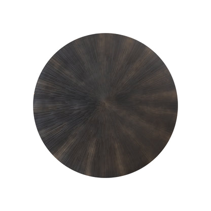 Zapp Rond Wandpaneel Zwart MDF met Goud PTMD
