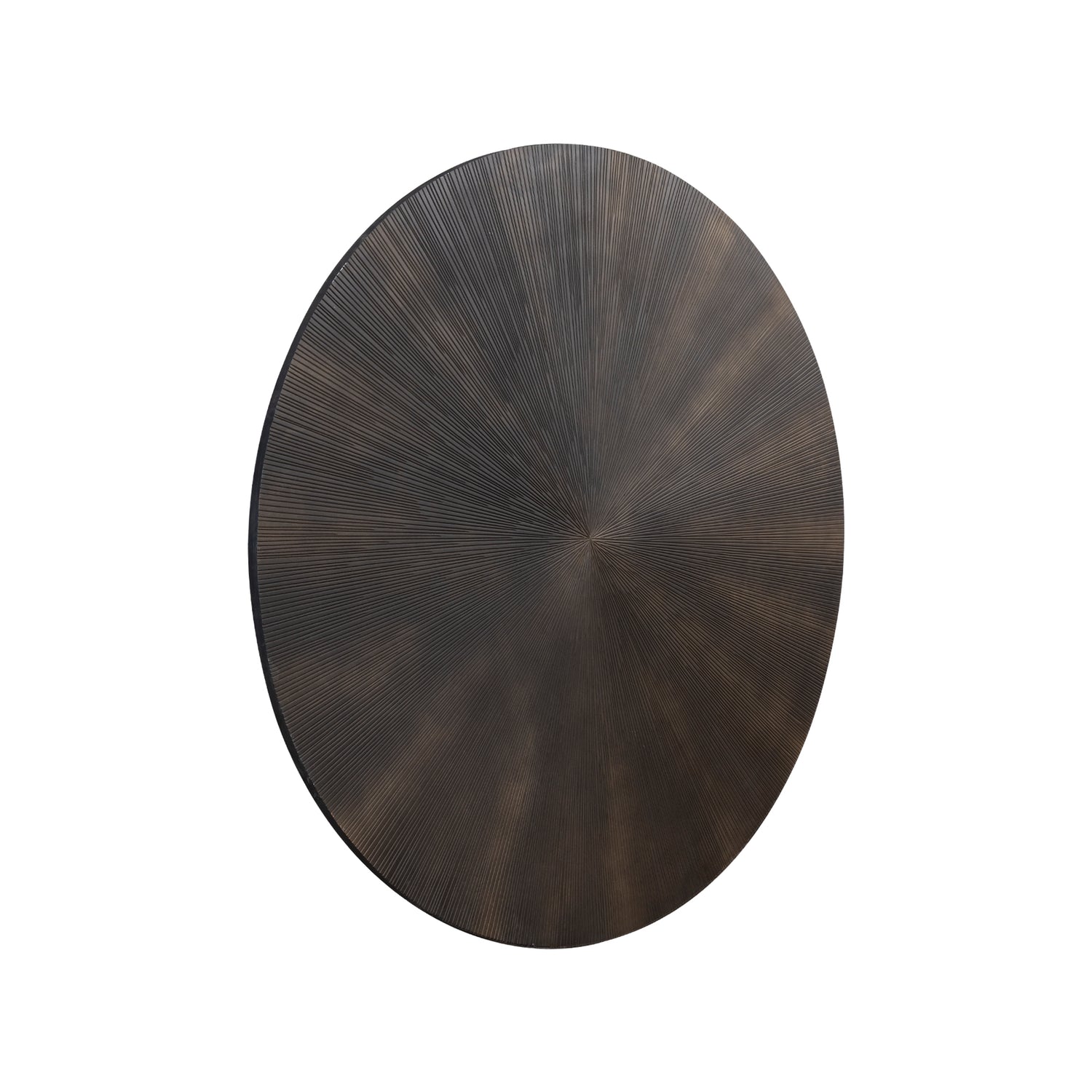 Zapp Rond Wandpaneel Zwart MDF met Goud PTMD