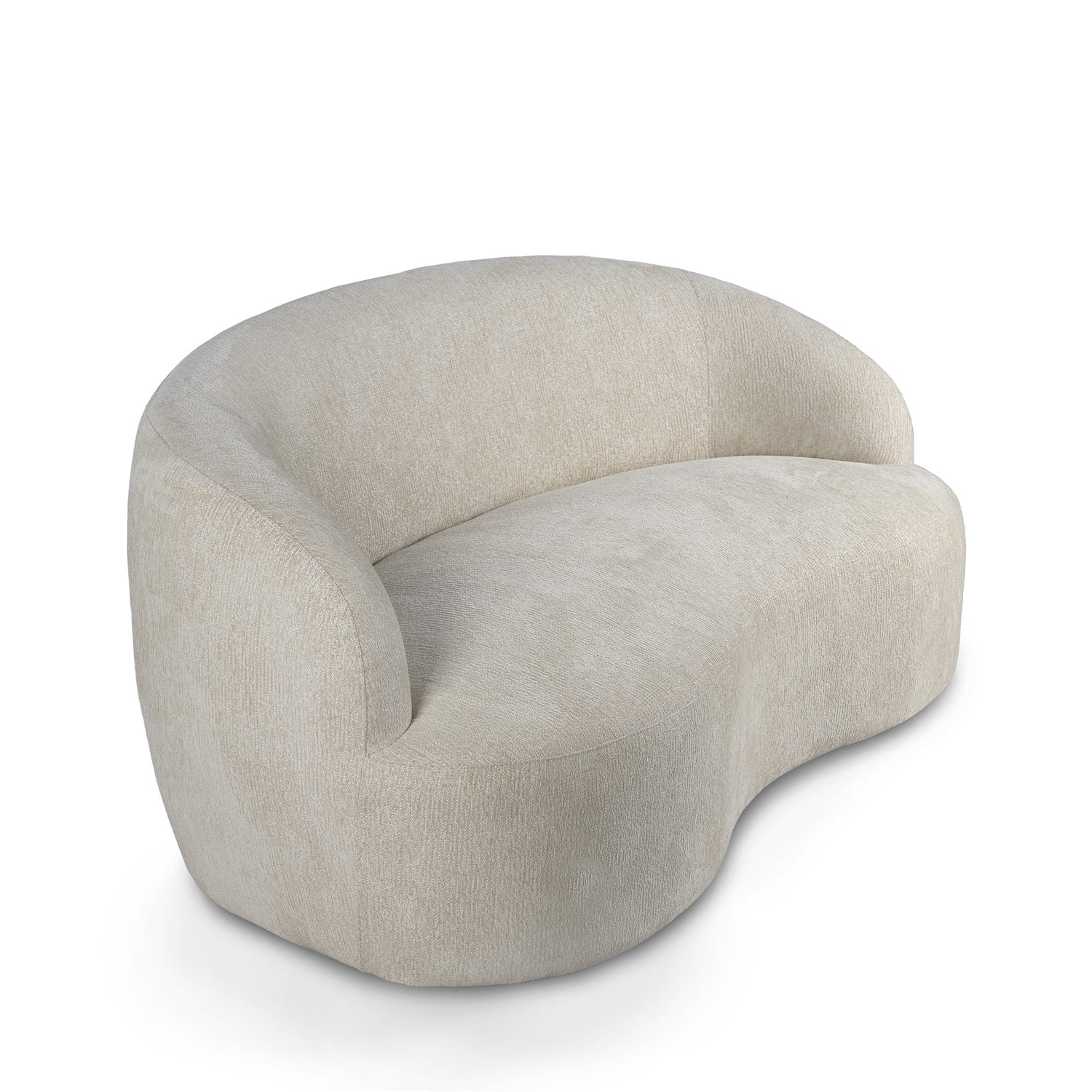 Bohne Cream 9901 Nanci Fabric 2 Seater Sofa PTMD
